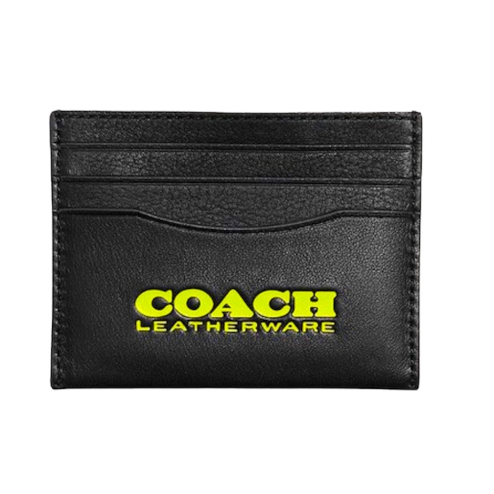 Coach Flat Card Case Coach Leather